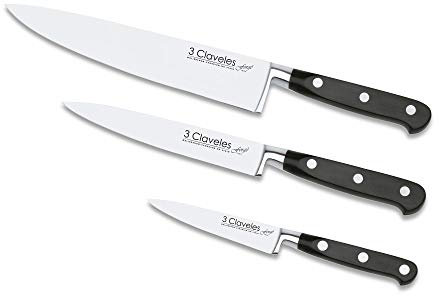 claveles 28008 set Couteaux de cuisine Forge, Argent