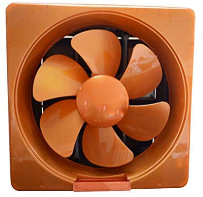 XGHW Exhaust fan Ventilator for Kitchen/Toilet/Bathroom/Industrial/window Extractor Fan White/Gold,Plastic ventilating fan energy-saving silent,10inch (Color : Gold)