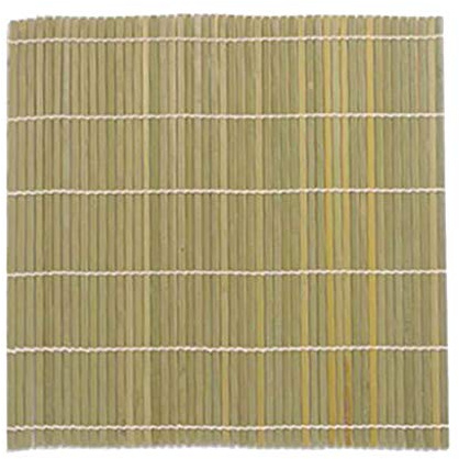 Backbayia Bambus Sushi Rollmatte Antihaft Sushi Matte Bambusmatte Sushimatte für Anfänger (Cyan 27x27 cm)