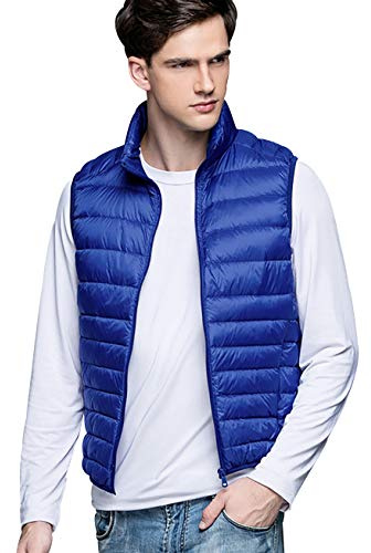 Chaleco Plumas Ligero Hombre Invierno - Acolchado Ultraligero Caballero Gilet Sin Mangas - Chalecos Plumon Abrigo Talla Grande