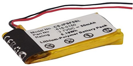 TCTK Akku 50mAh Kompatibel mit iPOD Shuffle 4th, iPOD Shuffle 5th, Ipod 5th Generation, pod 4th Generation Ersetzt 616-0150, 616-0548