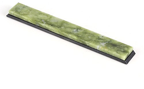 Afilado Piedra，2-En-1 Afilado Piedra de afilar Colocar 150 * 20 * 5mm Afilado Piedra Jade Piedra de afilar Pulido Abrasivo Verde, Apropiado Para Hogar Cocina (Verde)
