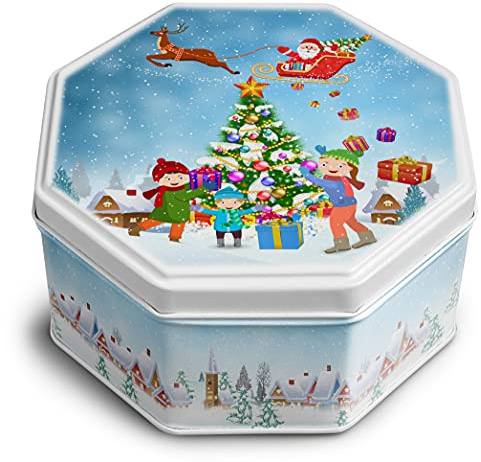 Campbells Shortbread 115g Christmas Tree Scene Tin (Petticoat Tails)