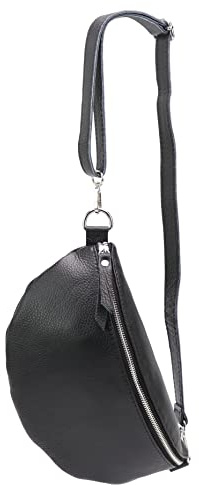 SH Leder ® echt Leder Hüfttasche Damen Herren Unisex Gürteltasche für Festival Reise Bauchtasche große Crossbody Bag Frauen Ledertasche 30x18cm Lala G399