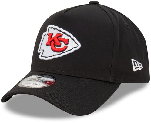 New Era Kansas City Chiefs NFL Evergreen Schwarz Verstellbare 9Forty A-Frame Cap - One-Size