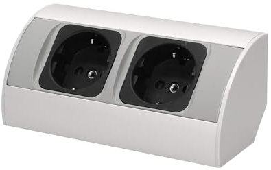 Miratic Multipresa Angolare senza Interruttore 2x2 Poli + Terra Schuko