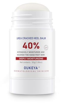 OUKEYA Crème d'Uree 40% pour Pieds Très Secs et Abîmés, Réparatrice Hydratante pour Crevasses Mains, Gerçures Engelures, Soins Intenses, Nourrissante, Force Maximale, 85g