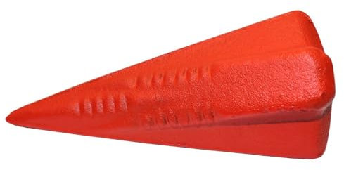 HoitoDeals 1Pcs Red Log Splitter Wedge Wood Stump Splitting Diamond Sledge Logging
