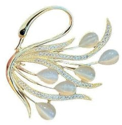 Broschen Und Pins für Frauen Schwan Brosche Kreative Brosche Schmuck für Hochzeit Party Geburtstag Bankett