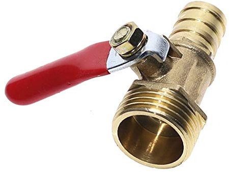 3-Wege-Kugelhahn, Anschlussrohr Kugelhahn, Messing-Kugelhahn mit Widerhaken, roter Griff, 8 mm, 10 mm Schlauchtülle, 3/8 Zoll, 1/2 Zoll, 1/4 Zoll Innengewinde, Verbindungsstück, Kupferrohrverschraubun