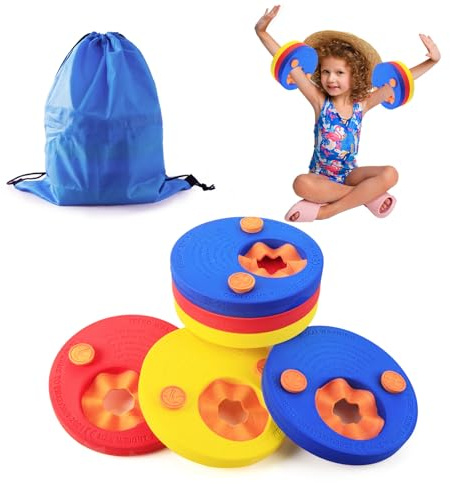 6 Stück Schwimmflügel für Kinder 2-7 Jahre, Schwimmscheiben Kinder, Eva Schaum Schwimmflügel ohne Aufblasen, Auftriebshilfe Schwimmhilfe zum Schwimmen Lernen für Kleinkind Mädchen Junge