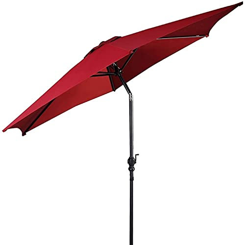 ISCBAFYX Parasol de Jardin, Voile d'ombrage, Parasol de Patio, de Plage, d'extérieur, avec Meubles à manivelle