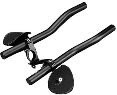 tt Handauflage Griff Verlängerung Bar Lenker Schnellspanner-Clip-On-Fahrradstangen, Fahrradlenkerauflage, Aluminium-Aerobar-Verlängerungen for Straße, Berg