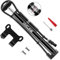 Hycline Mini Fahrradpumpe mit Digitalem Manometer: 140 PSI Luftpumpe Fahrrad für Presta Schrader Dunlop Ventile, Leichte & Kleine Kompakt für Mountainbikes Rennrad BMX MTB mit Montagehalterung Schwarz