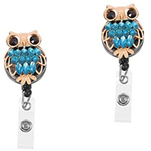 HAPINARY 2stücke Retractable Badge Clip Eleganter Ausweisclip Mit Dekorativem Eulen-design Praktischer Und Flexibler Id-kartenhalter Für Büro Und Veranstaltungen Drehbar Für