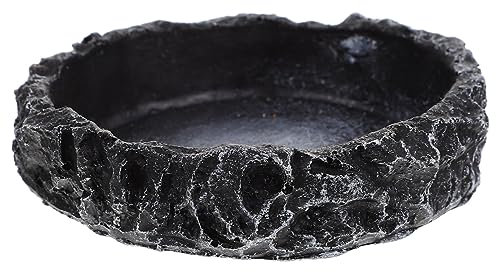 Happyyami Wassernapf Für Reptilien Aus Harz Verschleißfest Und Praktisch Zum Trinken Und Fressen Für Haustier Robuster Reptiliennapf