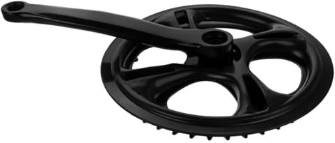 BESPORTBLE Mountainbike Kurbelgarnitur Singlespeed 42 Zähne Vierkant Kurbel Kettenschutz Langlebig Universell Kompatibel Für Singlespeed Fahrräder