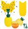 Aragallant Fruchtfliegenfalle für Küche, Obstfliegenfalle Küche, 2 Lockstoff für Fruchtfliegen, Fliegenfängern Gelbsticker, Fliegenfalle Innenbereich, Fruchtfliegen Bekämpfen, Fruit Fly Trap