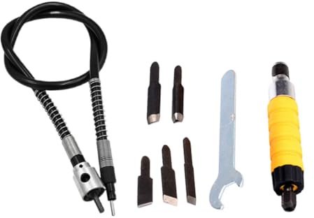 OSALADI Kit Elettronico Per Intaglio Legno Utensile Bulino Manuale Scalpello Elettronico Fai Da Te Strumento Intaglio Legno Falegname