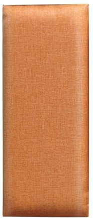 APMOE Wandpaneele Gepolstert Leinen - Wandkissen Wandpolster Kopfteil Bett 32mm für Kinderzimmer - 3D Anti-Collision Wandverkleidung 20x50 cm - Polsterpaneel Wand, Selbstklebend(Orange,1 PCS)