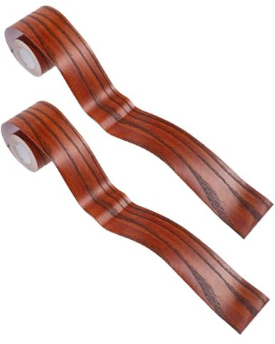 DIYEAH 2 Rolls Self Adhesive Wood Grain Trim Easy Peel and Stick Wall Decorative Molding for Baseboards Skirting Boards and Corners Durable Material Each