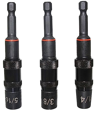 Shank Screwdriver Bit Holder 1/4'' 3/8'' 5/16'' Drive Guide Quick Release Extension Adapter for Drill Bits