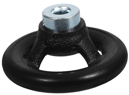 Roue à Main de Machine-outil, Poignée Ergonomique Remplaçable, Noir | Plastique et Acier, Usage Industriel pour Fraiseuse et Machines-outils, Opérations Lourdes, Réduit la Fatigue