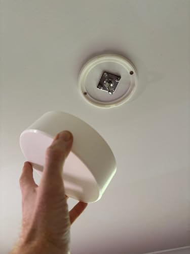 Love Levitate Ceiling Mount Hook Cover for Swing Chair Hammock Fake Faux Smoke Alarm Fire Detector Cover (150mm (W) x 70mm (H) OD, 116mm (W) x 67mm (H) ID)