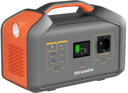 Straxelle Centrale elettrica portatile 1000 W (picco 2000 W), 808.08 Wh MPPT Generatore solare Batteria 150 W Centrale elettrica portatile da campeggio per feste Generatore elettrico di emergenza