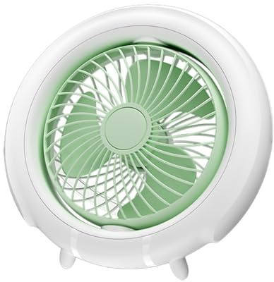XAGMODSHN Ventilador de escritorio USB, tamaño 3, mesa de velocidad de viento, recargable, viento fuerte, rotación de 180°, ventilador de corte de energía