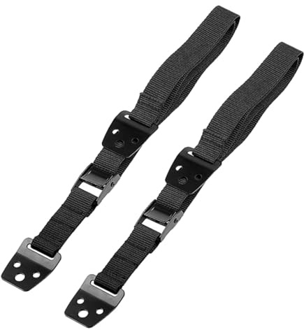 FUNNETOYU Correas Antivuelco para Muebles y Tv para Bebés, Ajustables Hebilla Metálica Resistente, Correa de Protección Negra, Montaje Rápido para Seguridad Infantil Hogar