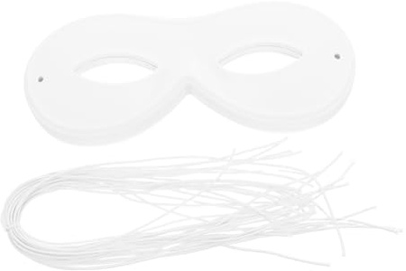 VICASKY 20 Stück Teiliges DIY Masken aus Weichem Pvc-flokati Material zum Bemalen und Basteln Hautfreundlich und Bequem für Fasching Halloween und Kreativprojekte Fördert Fantasie und