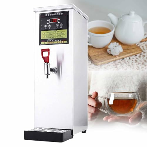 Heißwasserspender mit einstellbarer Temperatur, Tropfschale & Wasseranschluss für Küche, Restaurant und Fabrik