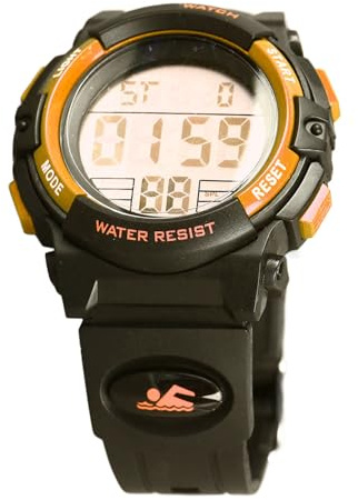 Acouto Digitale Elektronische Uhren, 50 M PU-Armband, Multifunktionale Outdoor-Uhr für Blaue und Harte Edelstahl-Digitaluhr, Elektronische Uhren, Outdoor-Uhr, wasserdichte, Digitale Kinderuhr