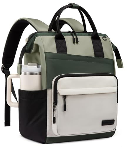 LOVEVOOK Rucksack Damen, 15,6 Zoll Laptop Schulrucksack Teenager Mit Großem Fach für Trinkflasche,Tagesrucksäcke Daypack Arbeitstasche Lehrertasche Reiserucksack Elegant, Travel Backpack Women für Uni