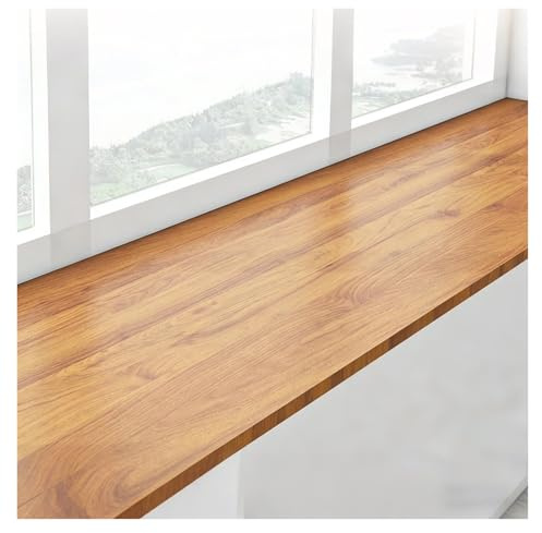 Cubierta autoadhesiva de PVC para alféizar de ventana, protector impermeable para cocinas y ventanas, alfombrilla cortable personalizada, diseño de textura de madera, 32.8 pies x 15.8 pulgadas