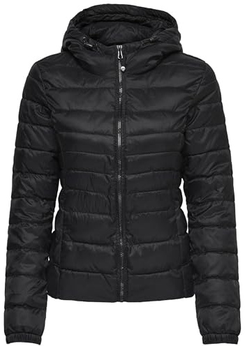 Only Nos Mujer Onltahoe Hood Jacket Otw Noos Chaqueta Not Applicable, Negro (Black Black), Large