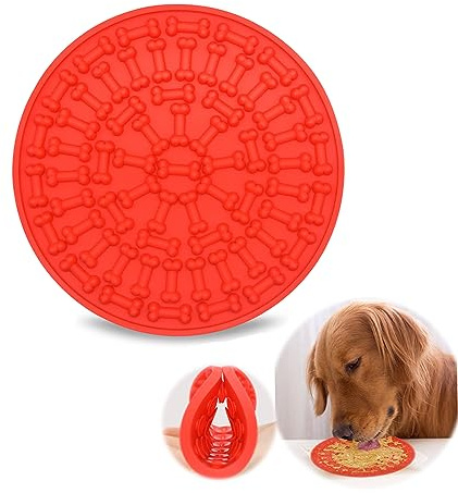 Buddy Treat Mat,Perfect Curve Lick Pad Dog Washing Pad - Dogs Bath Buddy- Grooming Helper- Super Suction- Just Add Peanut Butter