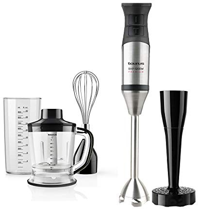 Taurus Bapi Premium Complet - Batidora de Mano, 1200 W, Bate y Pica Hiello, Agarre Ergonómico
