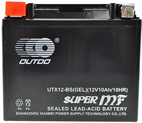 >Batería de Gel para Moto YTX12-BS-GEL 12V 10Ah OUTDOO – Alto Rendimiento y Larga Duración<