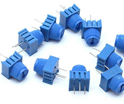 Sscon Potentiometer mit Knauf, 5 K, 5 K, 3386MP-502 (5 K), 10 Stück
