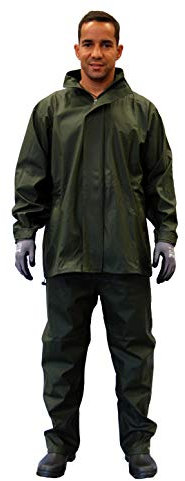 Gahibre 431 Conjunto lluvia chaqueta/pantalón poliuretano extra resistente