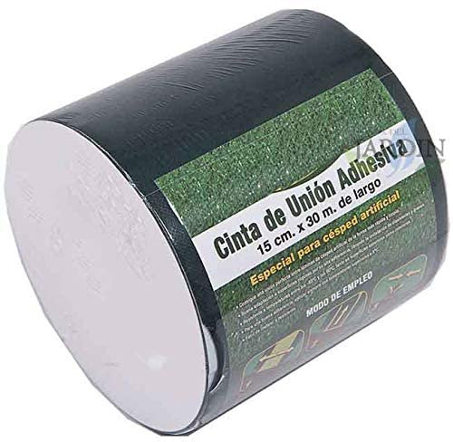 Suinga Cinta Adhesiva Cesped Artificial 15cm x 30m | Banda de Unión Interior y Exterior para Cesped Artificial y Alfombras