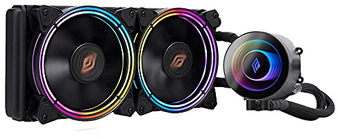 Noua Siberus - Sistema de refrigeración radiador de 240 mm, disipador de líquido 2 ventiladores RGB Rainbow Addressable 5 V ADD RGB 3 pines, compatible con Intel 1150 1151 1155 1366 2066 y AMD AM4 AM3