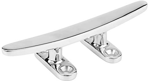 Bootsklampe, Boots für Boote aus Edelstahl Dock-Klemmen Flat-Top-Basis Niedrige Silhouette Trimline-Klemmen 125MM Silber klampen für boote