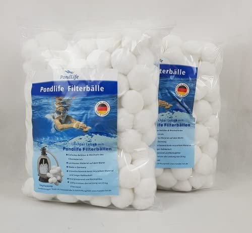 1400 Filter Balls Sandfilter alternativ 50kg Filtersand Filterbälle Filterballs