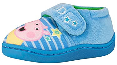 Peppa Pig Jungen Hausschuhe George Pig Blau EU 27 (UK 9)