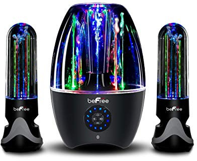 BEFREE SOUND Sistema de Sonido de Agua Bailando LED Multimedia Bluetooth de 2.1 Canales, Negro, Agua de Baile BFS
