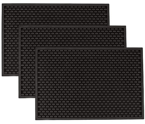Premium A Bar Above Tapis de bar robuste – Tapis en silicone de qualité alimentaire – Tapis de bar pour barman et café – Accessoires de barman de résistance commerciale – Tapis de séchage pour