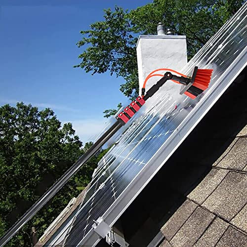 XINGSHANG Wash Spazzolone Kit Spazzola Vetri 3.6M-11M Pulizia Pannelli fotovoltaici e solari Automobili Caravan Truck Camper e Autobus Autolavaggio Spazzola per Acqua,per Camion Automobili (20FT/6M)